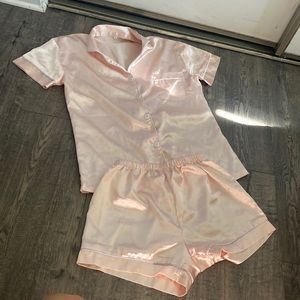 Satin pink pajama